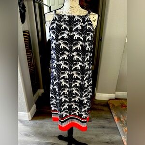 Crown & Ivy sleeveless summer dress with elephant 🐘 pattern!